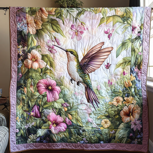 Hummingbird Purple Light WU0611008CL Quilt
