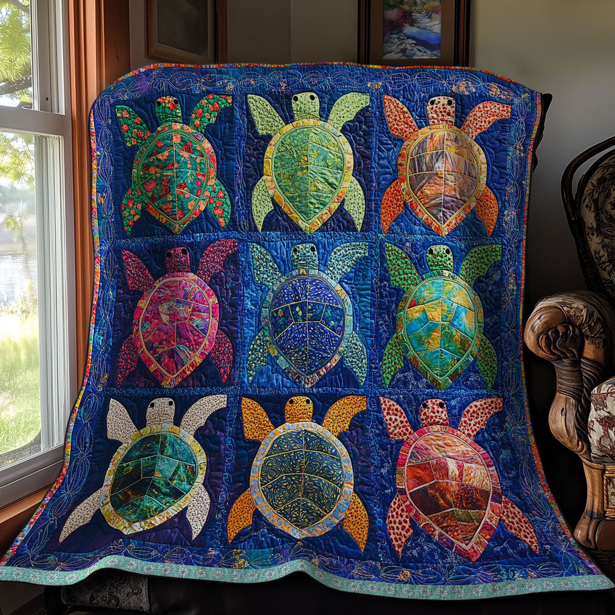 Turtle Patchwork WX2311048CL Quilt