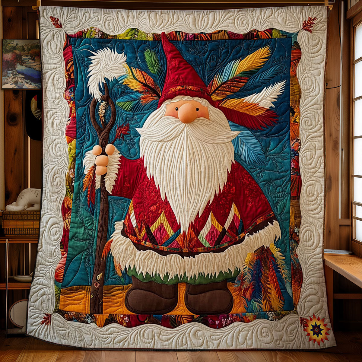 Native American Gnome WY0612002CL Quilt