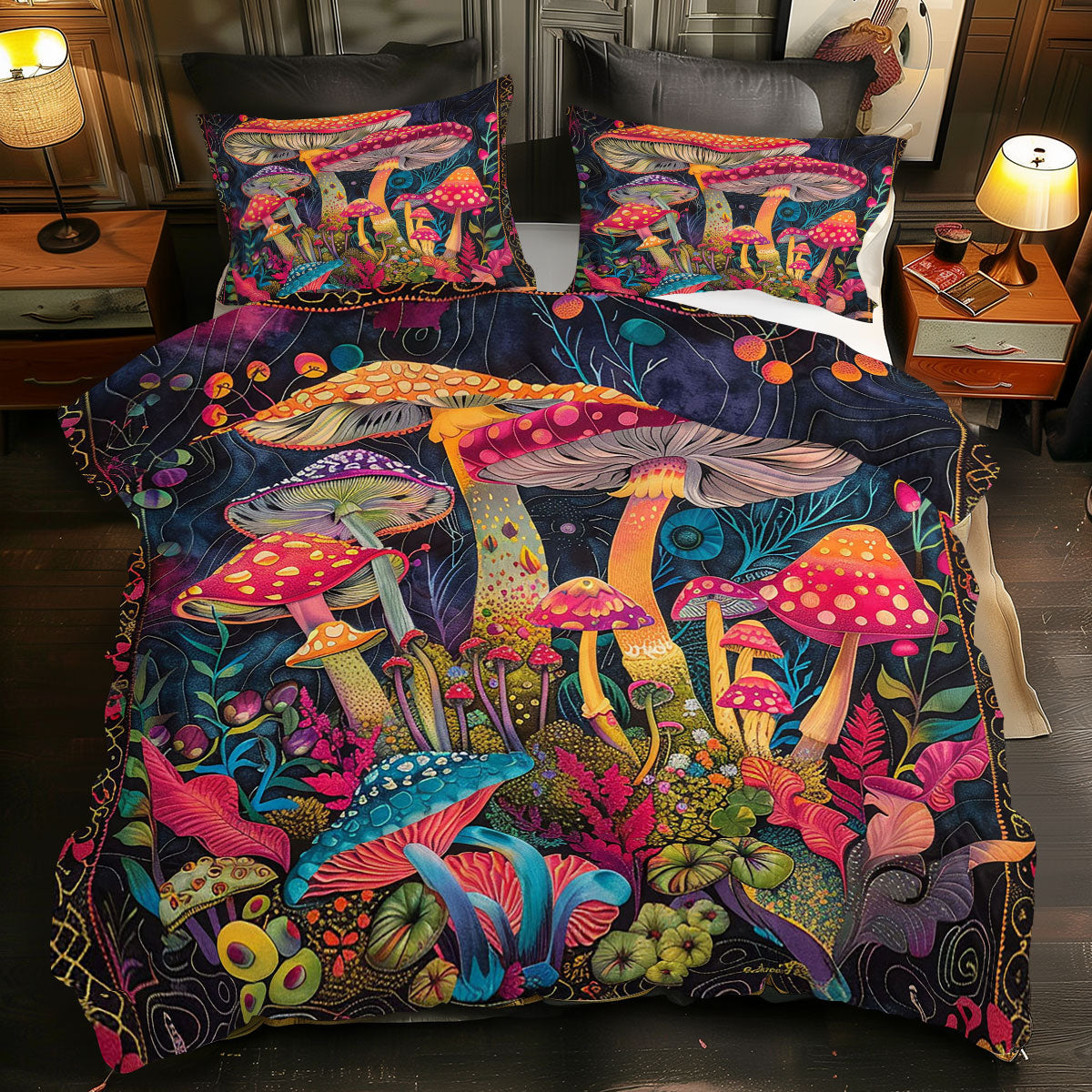 Hippie Mushroom WJ2012044CL Duvet Cover Set