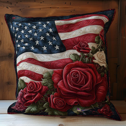 Red Rose America WY2911074CL Quilt Pillow Case