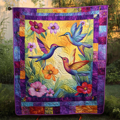 Hummingbird Luminous Blossoms WN2809023CL Quilt