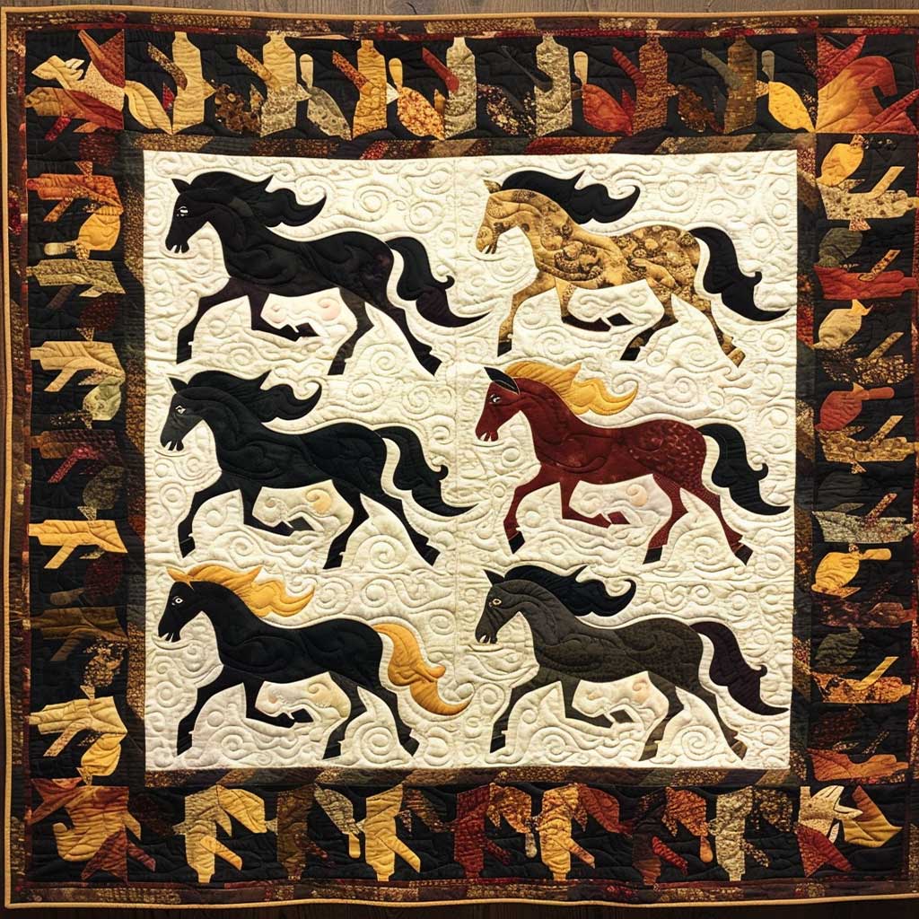 Horse Native American WJ2009012CL Quilt