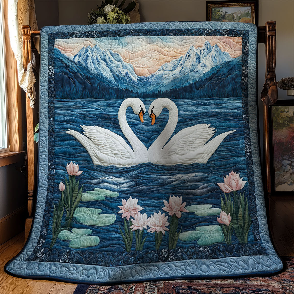 Couple Swan WY1202090CL Quilt