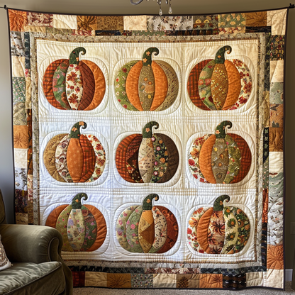 Fabric Pumpkins XR2009012CL Quilt