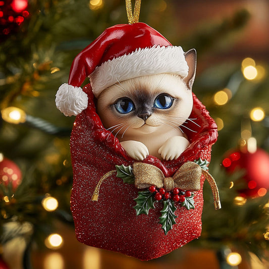 Siamese Charm CW2411130CL Christmas Ornament