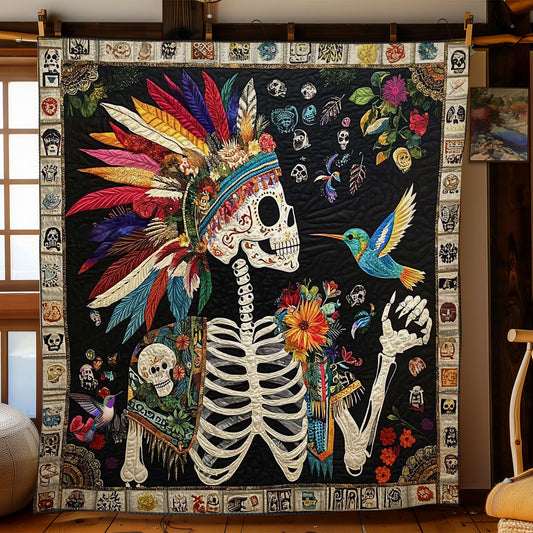 Calavera And Hummingbird Harmony WN2610041CL Quilt