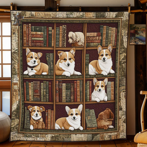 Corgi Scholars WN2910029CL Quilt