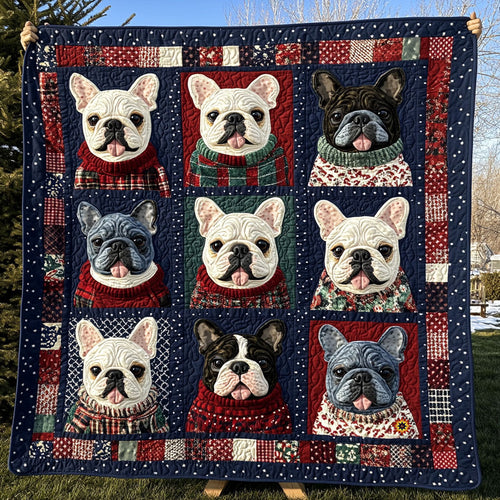 Winter French Bulldog WJ1911030CL Quilt