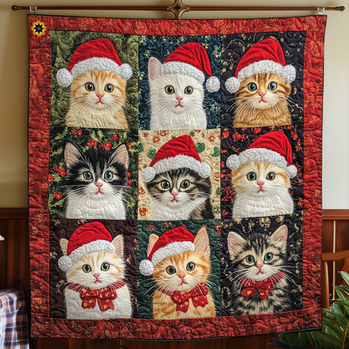 Santa Kitten WY0511023CL Quilt