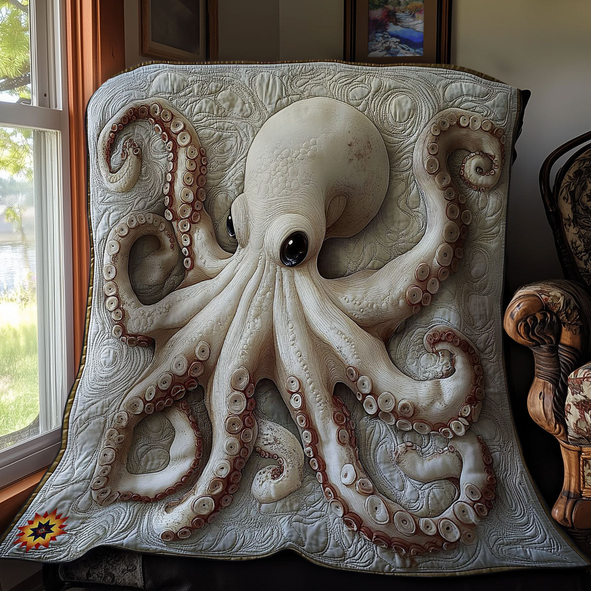 White Octopus WY1012057CL Quilt