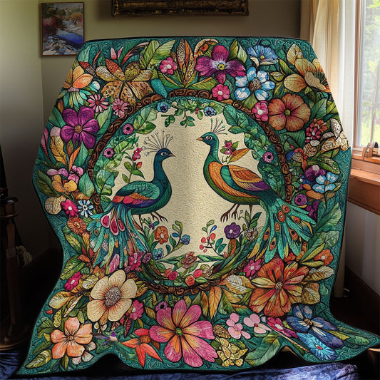 Flowe Garden Peacock WY0811006CL Quilt