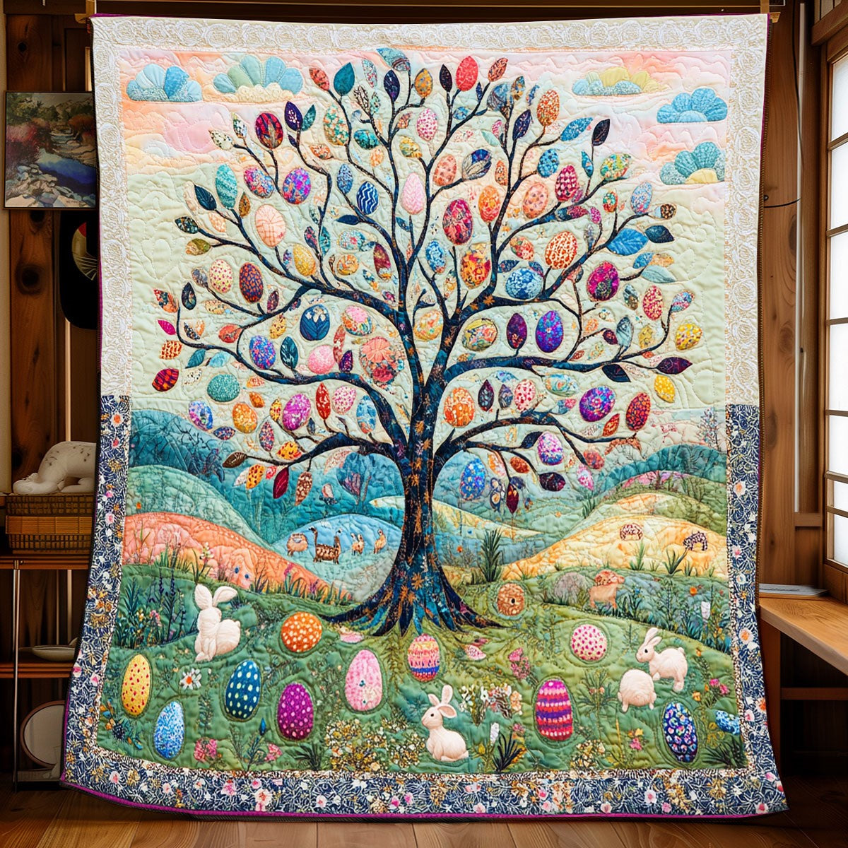 Easter Tree XB2003003CL Quilt