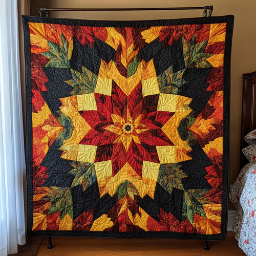 Autumn Leaf Native American WY1811058CL Quilt