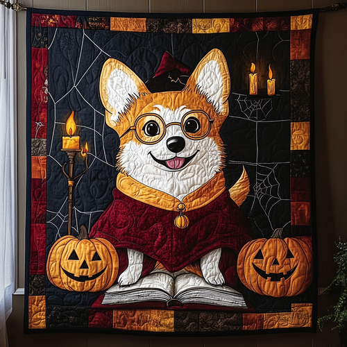 Corgi In The House Of Gryffindor WN2409004CL Quilt