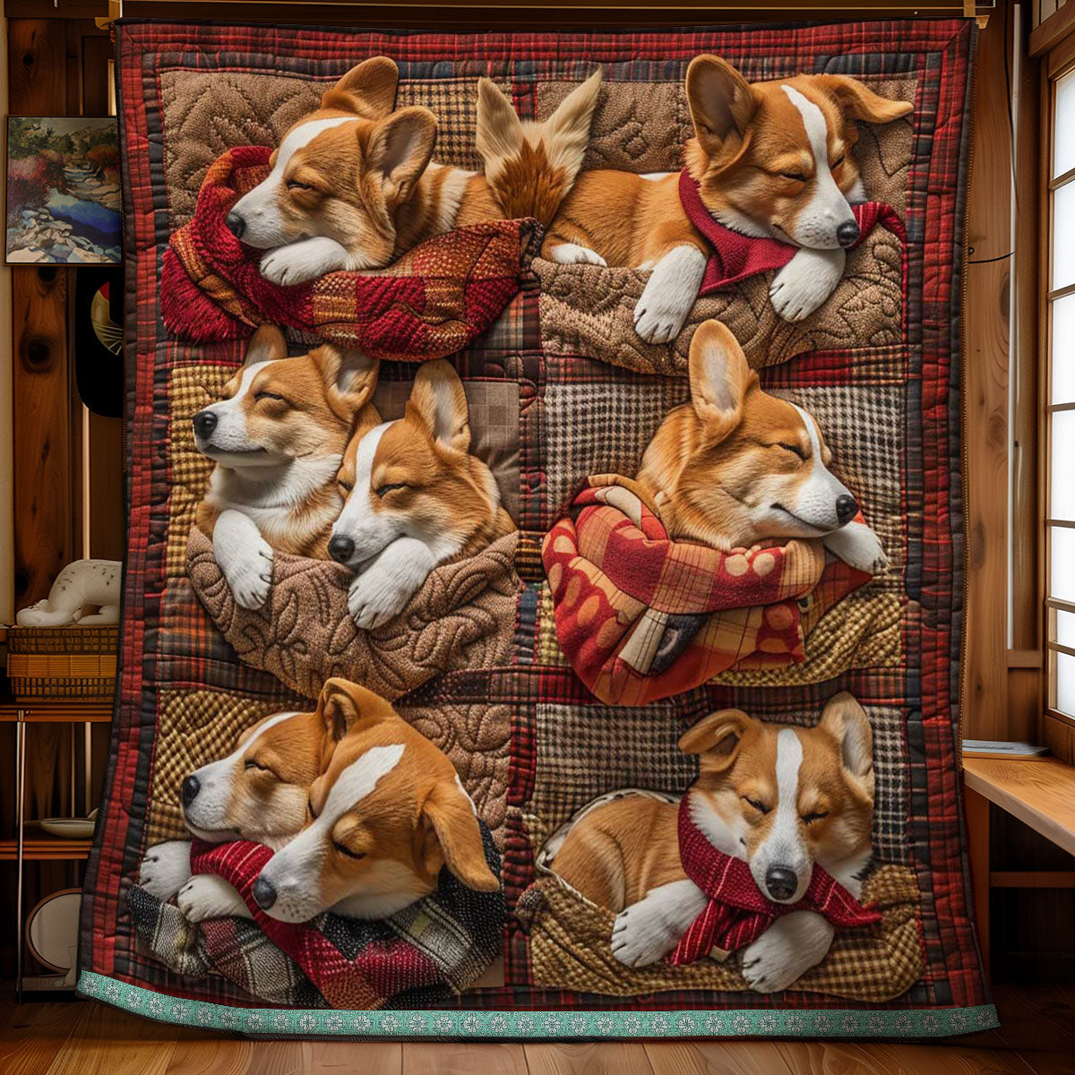 Corgi Plush WN1209036CL Quilt