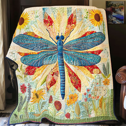 Dragonfly In Garden WY2702062CL Quilt