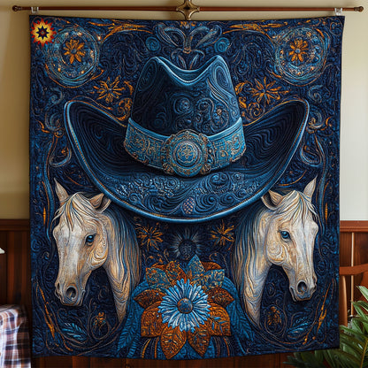 Cowboy Hat And Horse WY1911082CL Quilt