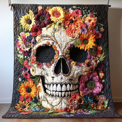 Flower Skull WJ2410010CL Quilt