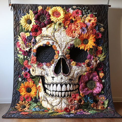 Flower Skull WJ2410010CL Quilt