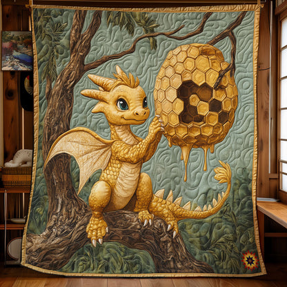 Honey Yellow Dragon WY2911024CL Quilt
