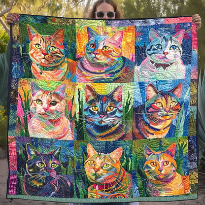 Colorful Cats WJ2809006CL Quilt