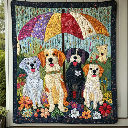 Dogs Under The Umbrella WN3009043CL Quilt