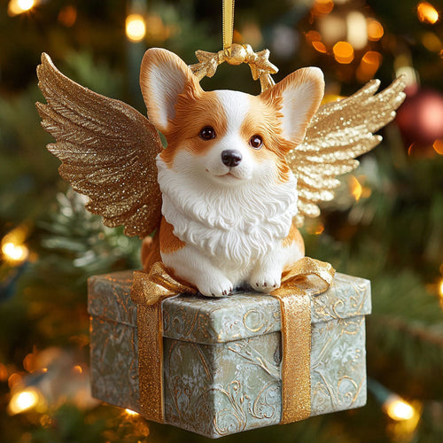 Blessed Corgi CP2411104CL Christmas Ornament