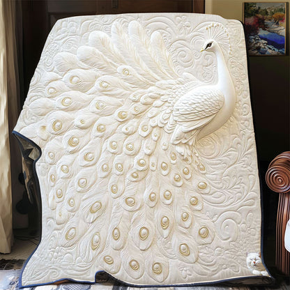 Golden Feather Peacock WP2112016CL Quilt