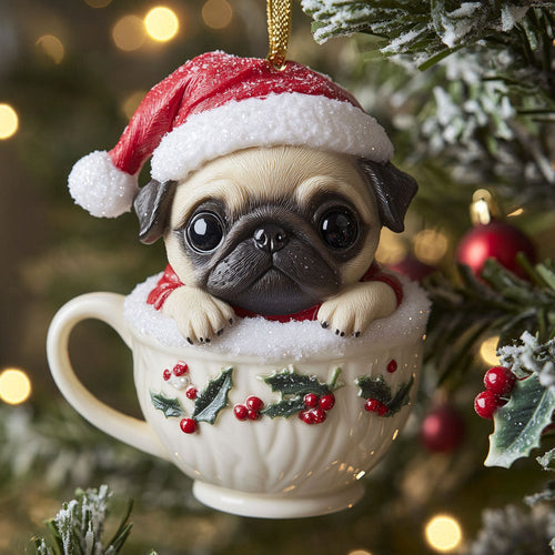 Pug Delight CP1510100CL Christmas Ornament