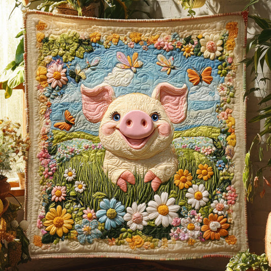 Daisy Pig WN0110009CL Quilt