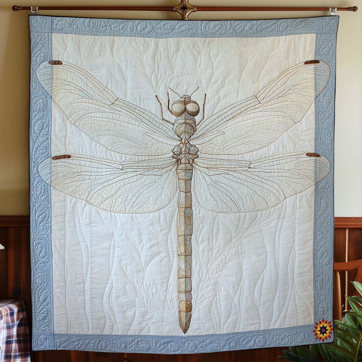 White Dragonfly WY1911087CL Quilt