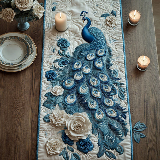 Royal Peacock CW0805021CL Quilted Table Runner