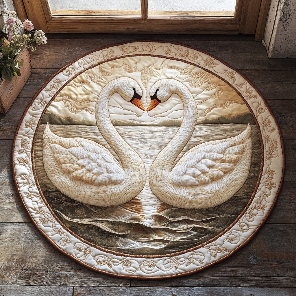 Silent Embrace CP2404002CL Quilted Round Mat