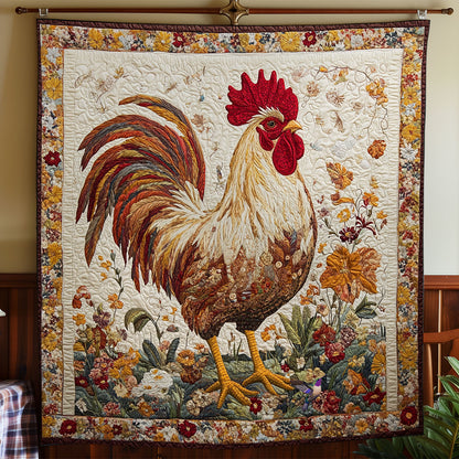 Vintage Chicken WY1911067CL Quilt