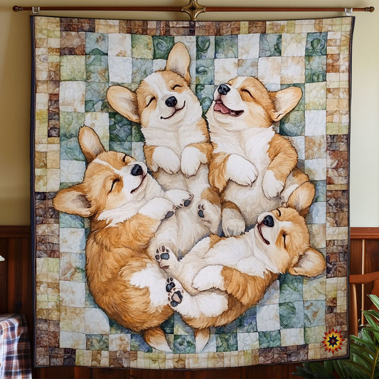 Sleeping Corgi WY0411032CL Quilt