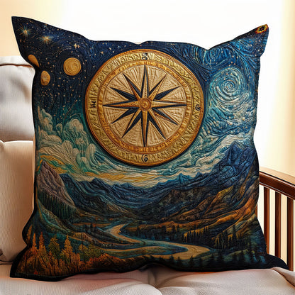 Moutain View Compass WY0212086CL Quilt Pillow Case