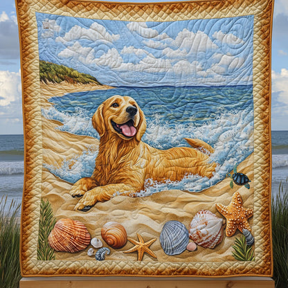 Golden in Beach WX1710011CL Quilt