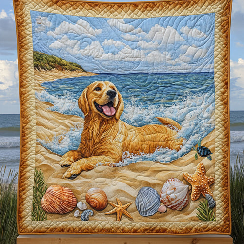 Golden in Beach WX1710011CL Quilt