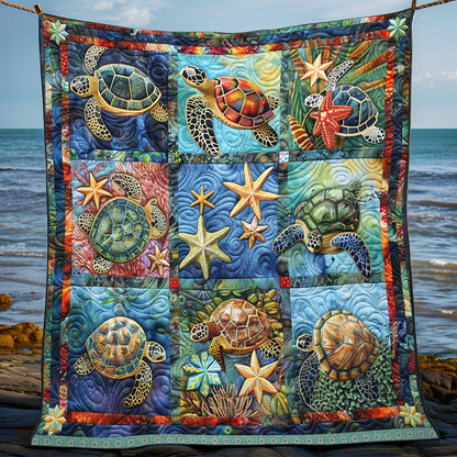 Festival Turtle Starfish WP0509014CL Quilt