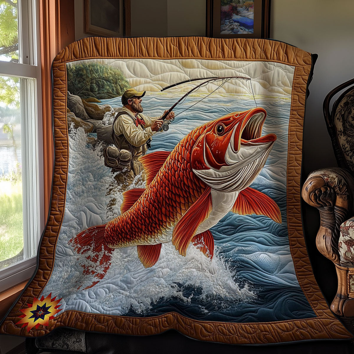Fishing WY1012034CL Quilt