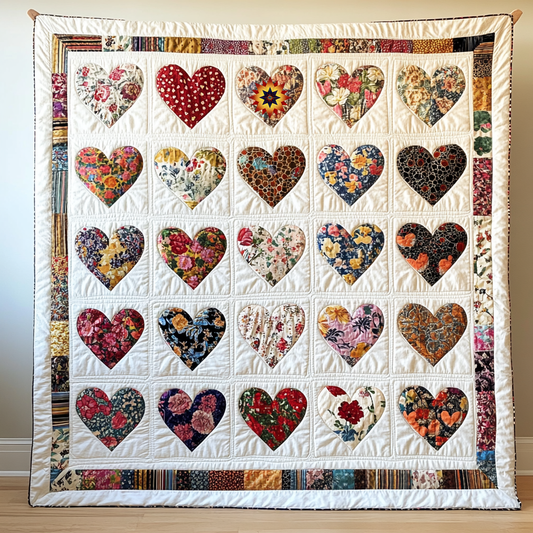 Charming Hearts WG1112023CL Quilt