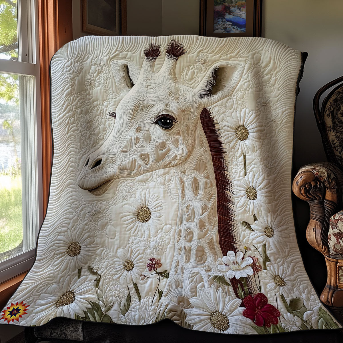 White Giraffe WY1112025CL Quilt