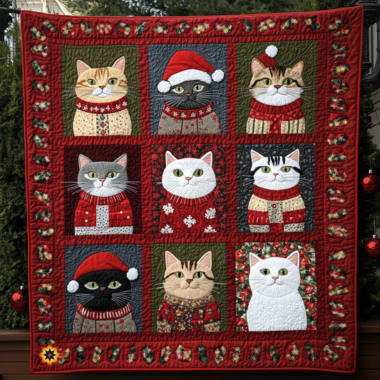 Cat Patchwork WX1511007CL Quilt