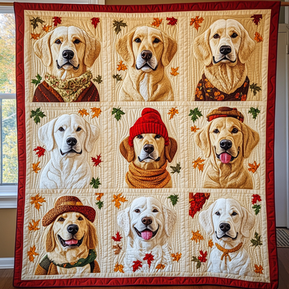 Golden Autumn Leaves XR2009018CL Quilt