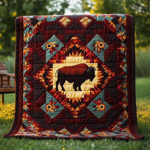 Native American Bison WJ0410010CL Quilt