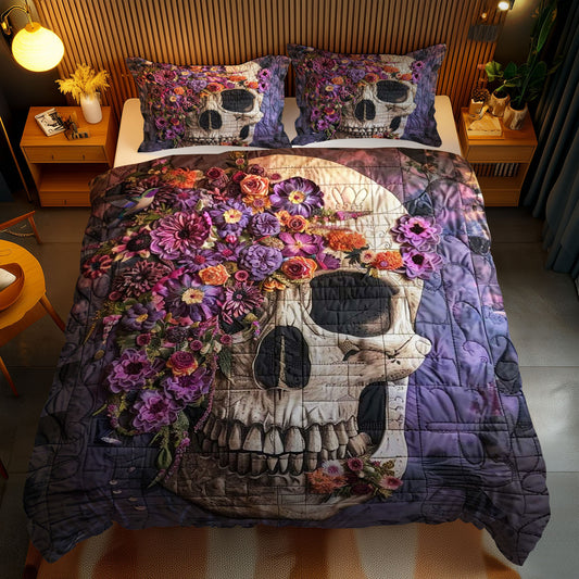 Skull And Violets WN2110116CL Duvet Cover Set