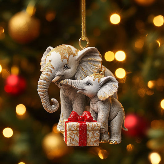 Lovely Elephants CP1110079CL Christmas Ornament