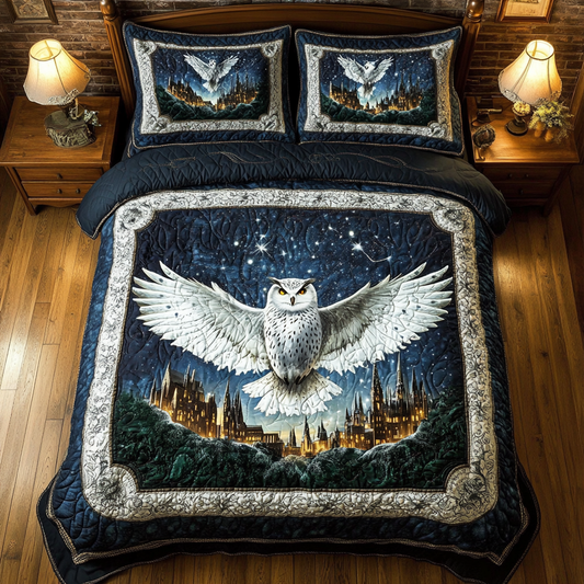 Owl In Night Forest WY0801122CL Duvet Cover Set