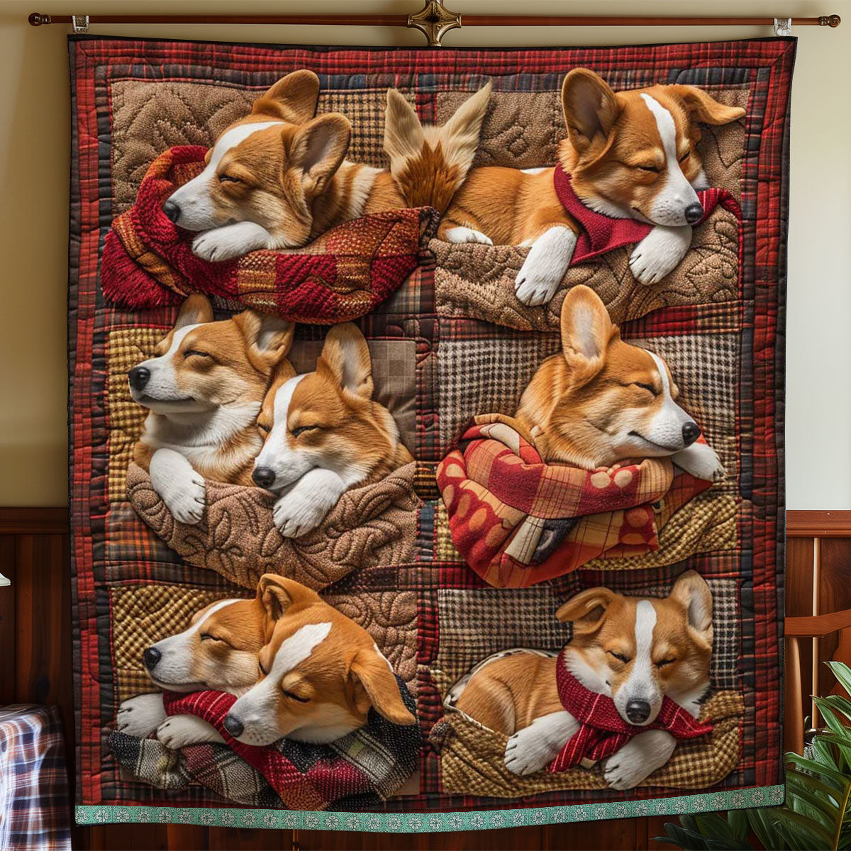 Corgi Plush WN1209036CL Quilt